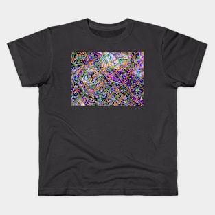 Abstract Art by Orchid in black Kids T-Shirt